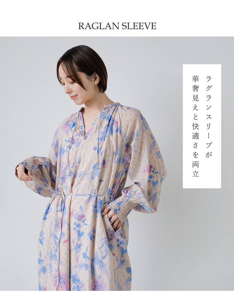 ne Quittez pas(ヌキテパ)ドットドビーブーケウェービーウエストドレスDotDobbyBouquetWavyWaistDress010461wb1