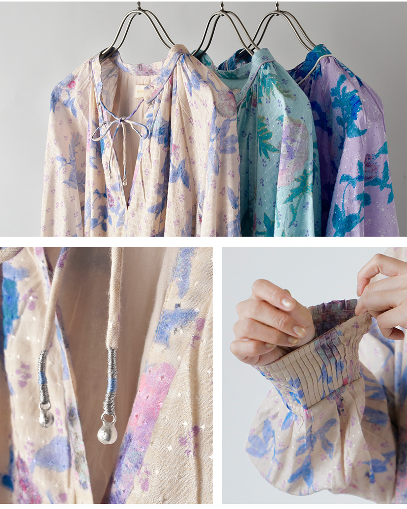 ne Quittez pas(ヌキテパ)ドットドビーブーケウェービーウエストドレスDotDobbyBouquetWavyWaistDress010461wb1