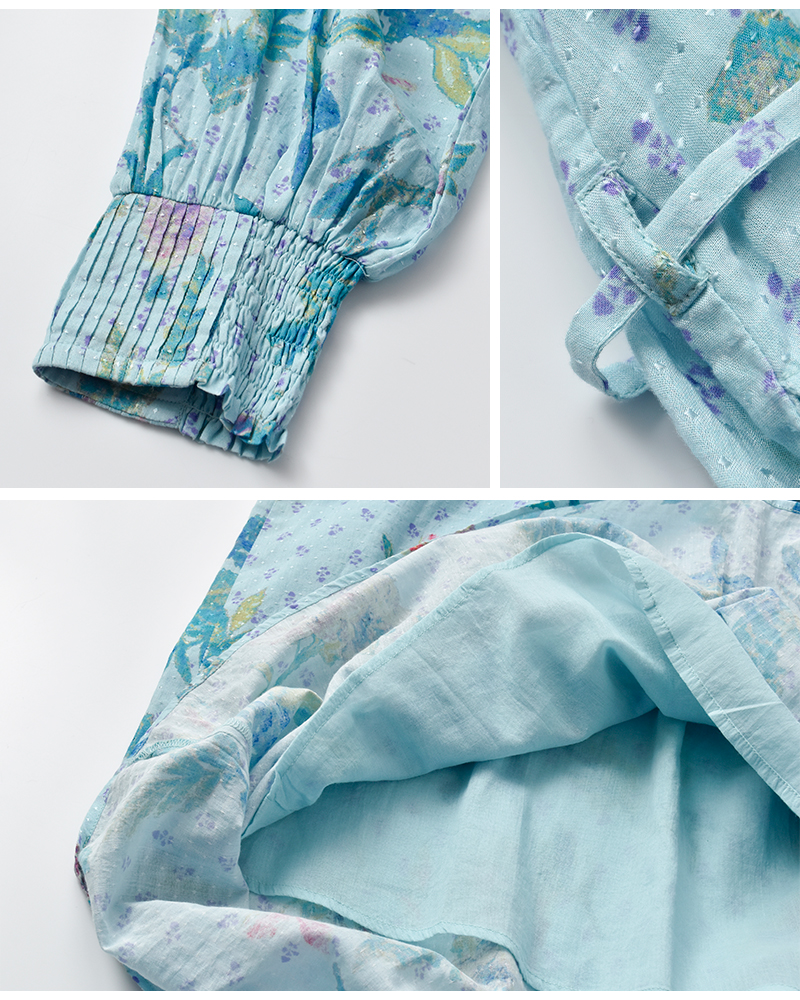 ne Quittez pas(ヌキテパ)ドットドビーブーケウェービーウエストドレスDotDobbyBouquetWavyWaistDress010461wb1