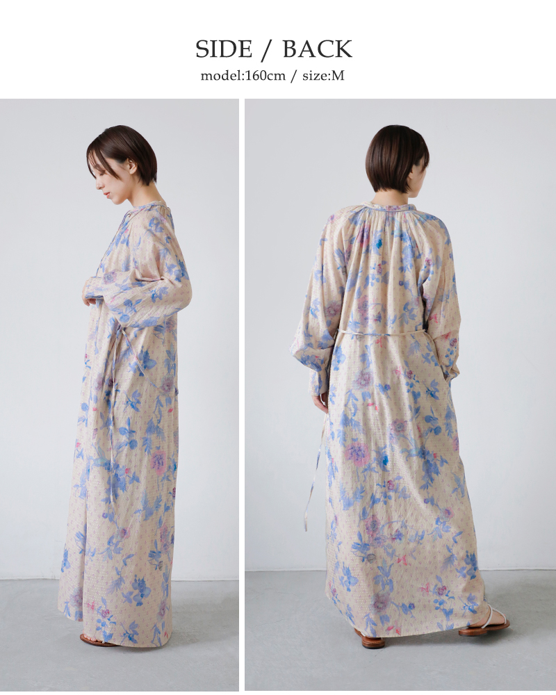 ne Quittez pas(ヌキテパ)ドットドビーブーケウェービーウエストドレスDotDobbyBouquetWavyWaistDress010461wb1