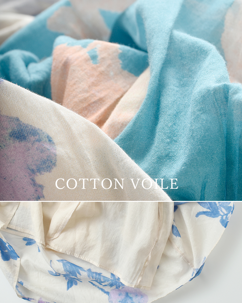 ne Quittez pas(ヌキテパ)コットンボイルローズプリントハンドスモッキングドレスCottonVoileRosePrintHandSmockingDress010461wu1