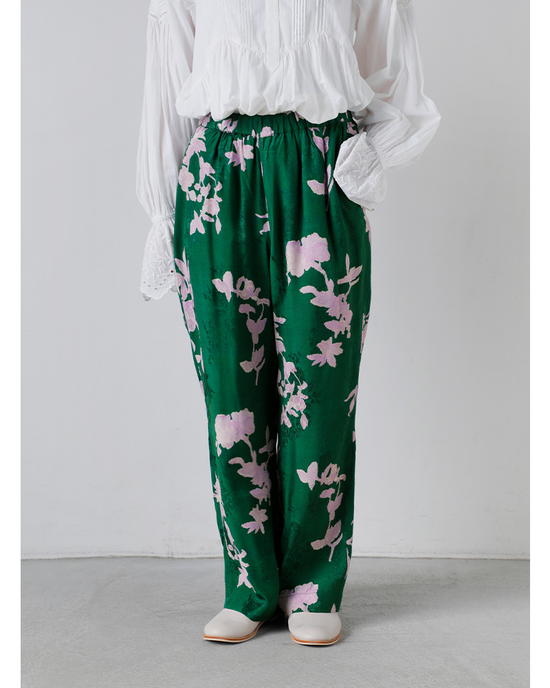 ne Quittez pas(ヌキテパ)シャントンジャガードローズプリントパンツShantoonJacquardRosePrintPants010661wl3