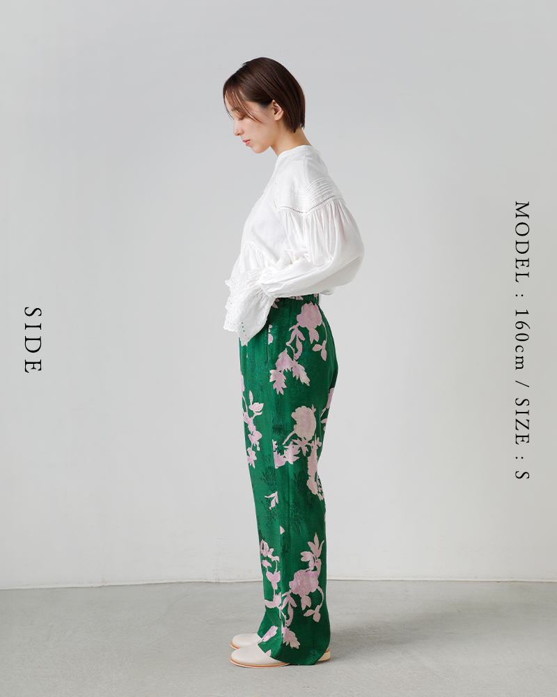 ne Quittez pas(ヌキテパ)シャントンジャガードローズプリントパンツShantoonJacquardRosePrintPants010661wl3