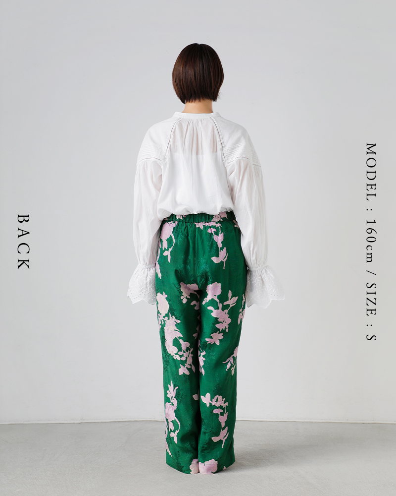 ne Quittez pas(ヌキテパ)シャントンジャガードローズプリントパンツShantoonJacquardRosePrintPants010661wl3