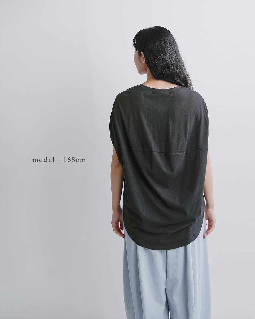 Squady(スカディ)コットン レアルライト コクーン カットソー 012-2827