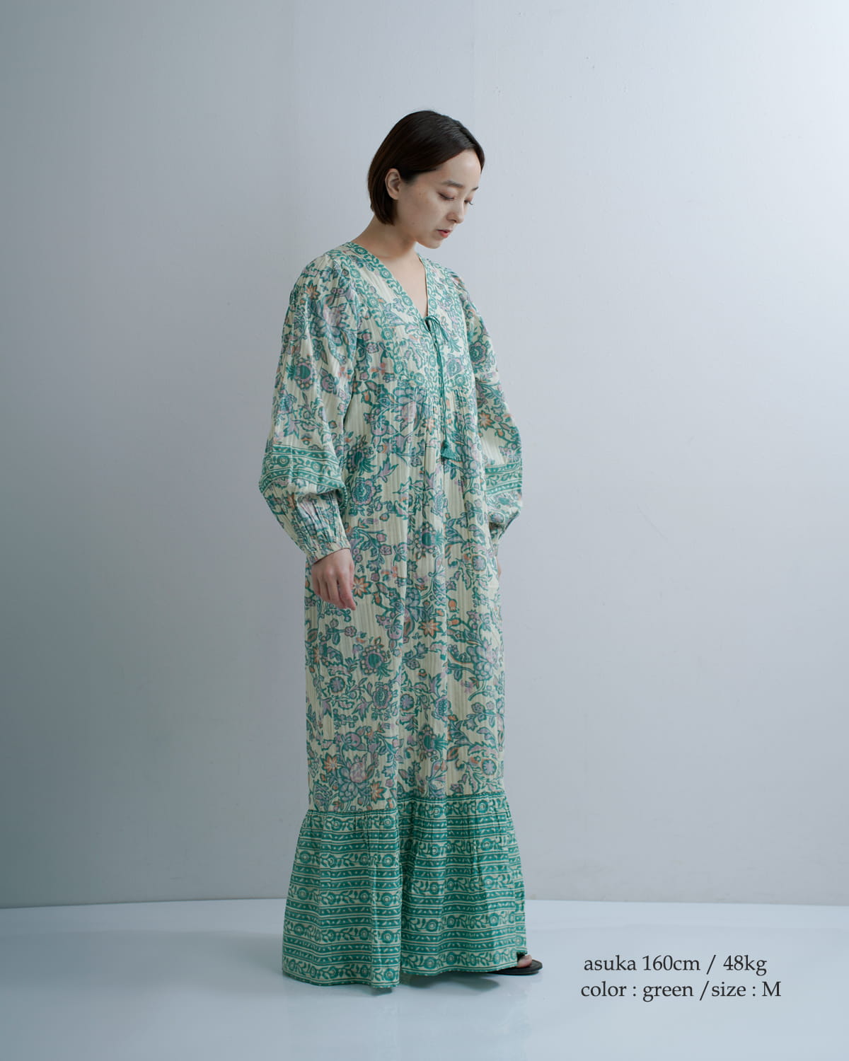 Sara Mallika サラマリカ コットン ペイズリー 花柄プリント