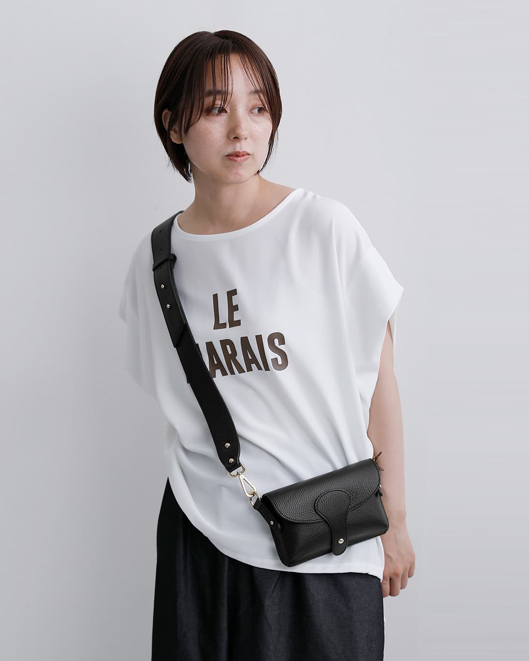 Marant(マラント)カーフレザー ミニショルダー バッグ 03-3-13-310-1-1