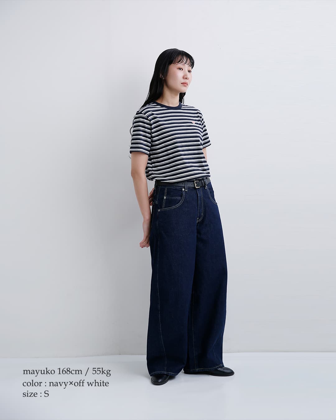 DANTON(ダントン)コットン天竺ボーダー 半袖Tシャツ dt-c0404cjj-same1