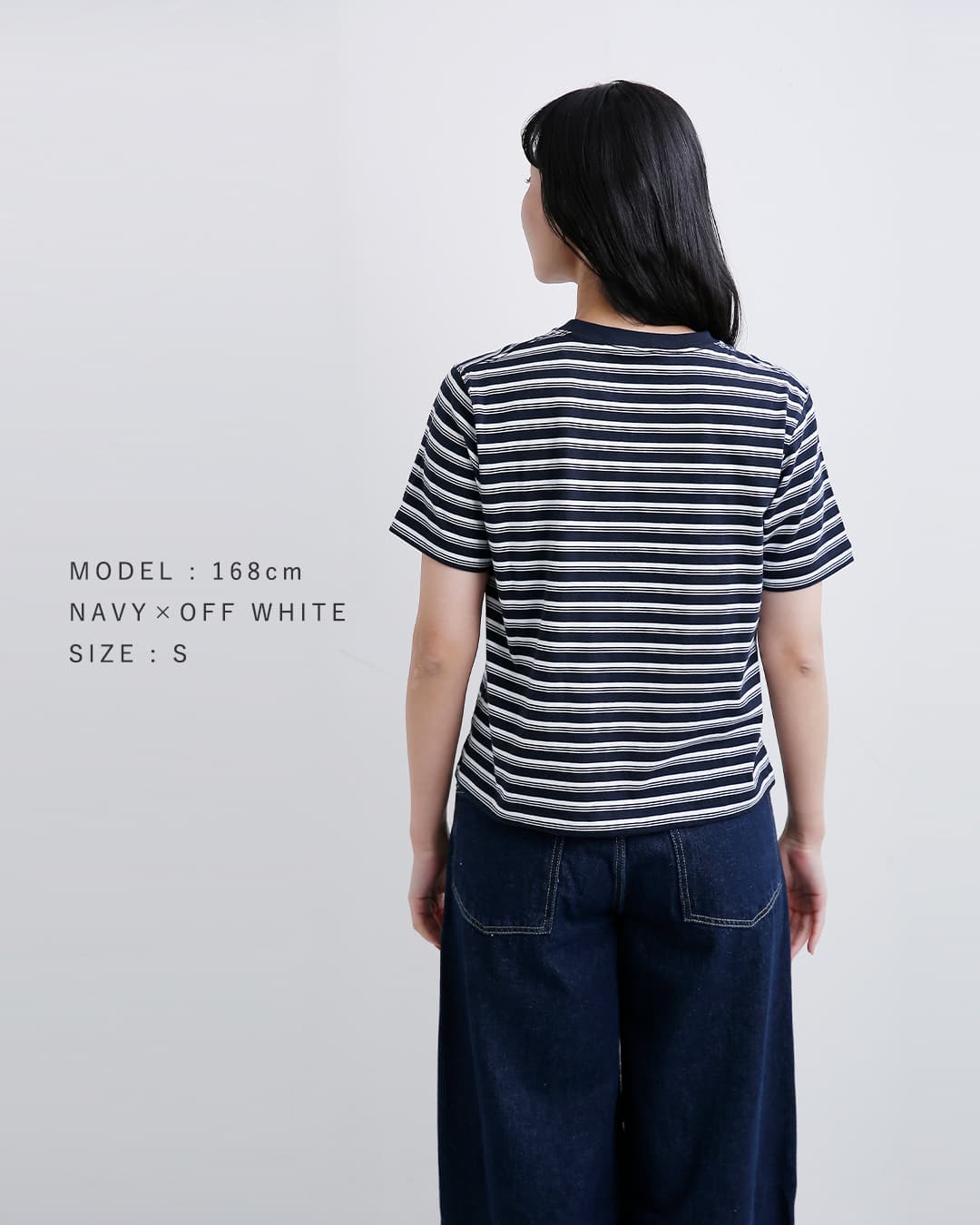 DANTON(ダントン)コットン天竺ボーダー 半袖Tシャツ dt-c0404cjj-same1