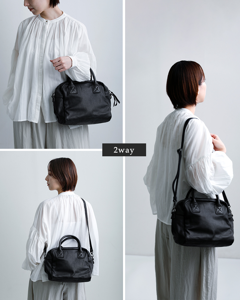 CHRISTIAN PEAU(クリスチャンポー)2wayカウレザーバッグ06456-1-cp