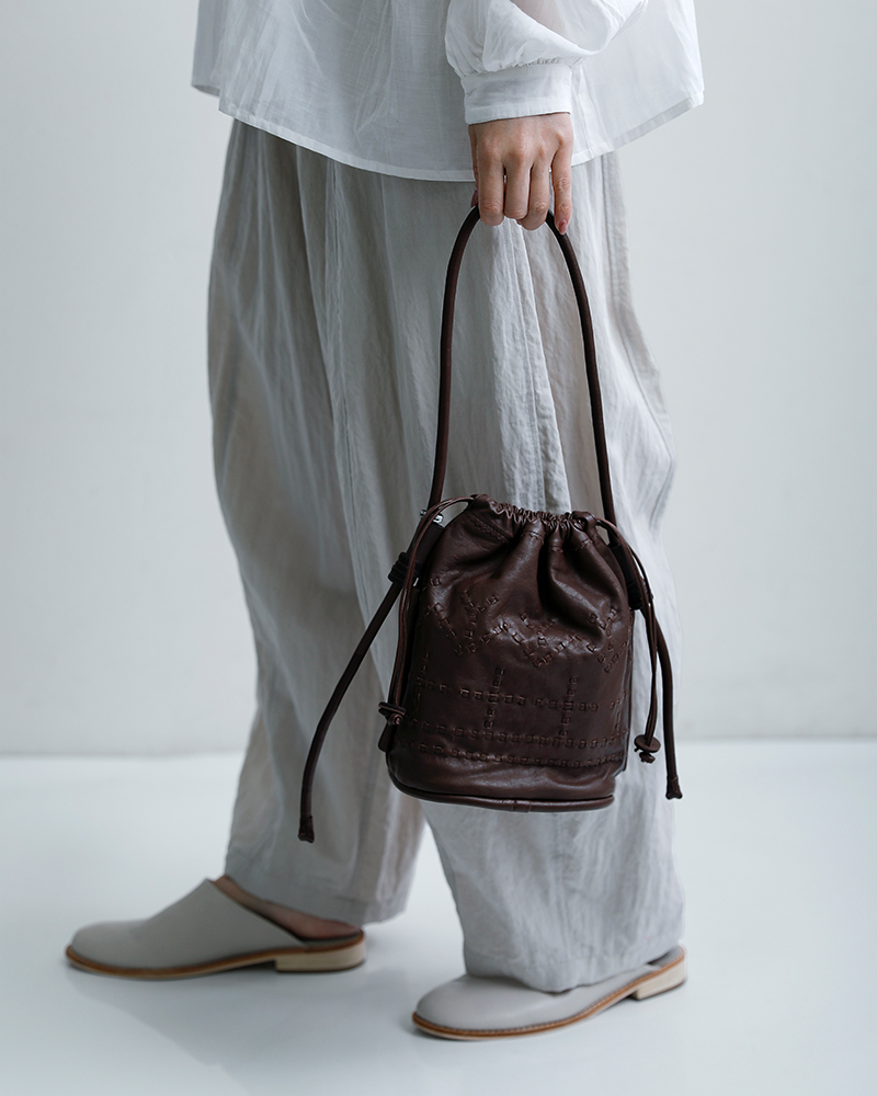 CHRISTIAN PEAU(クリスチャンポー)カウレザーショルダーステッチバッグ06470-1-cp