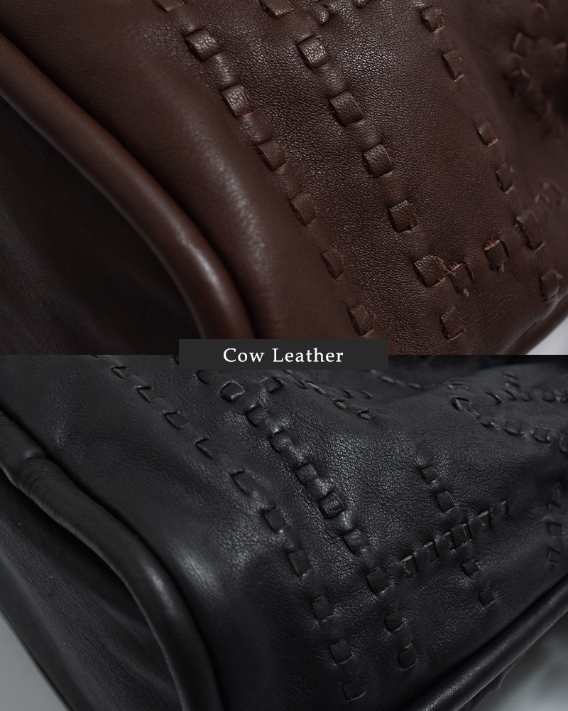 CHRISTIAN PEAU(クリスチャンポー)カウレザーショルダーステッチバッグ06470-1-cp