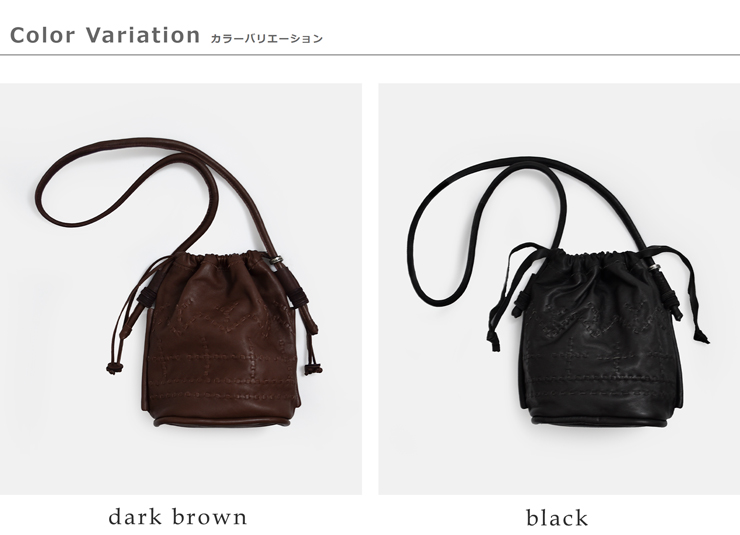 CHRISTIAN PEAU(クリスチャンポー)カウレザーショルダーステッチバッグ06470-1-cp