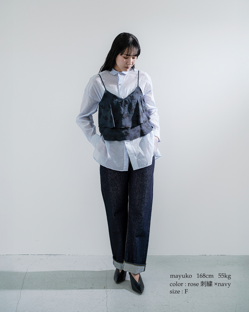 TICCA(ティッカ)リトルフラワー/ペイズリープリント/キュプラローズ刺繍ビスチェtbfs-081-091-101