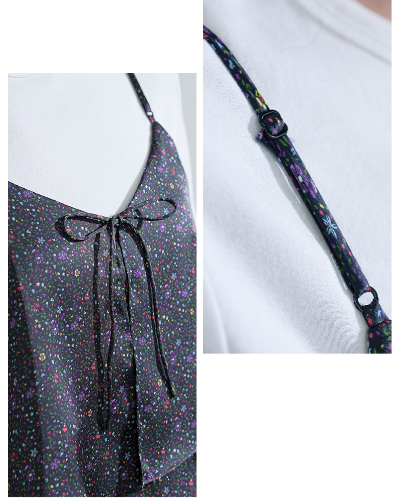 TICCA(ティッカ)リトルフラワー/ペイズリープリント/キュプラローズ刺繍ビスチェtbfs-081-091-101