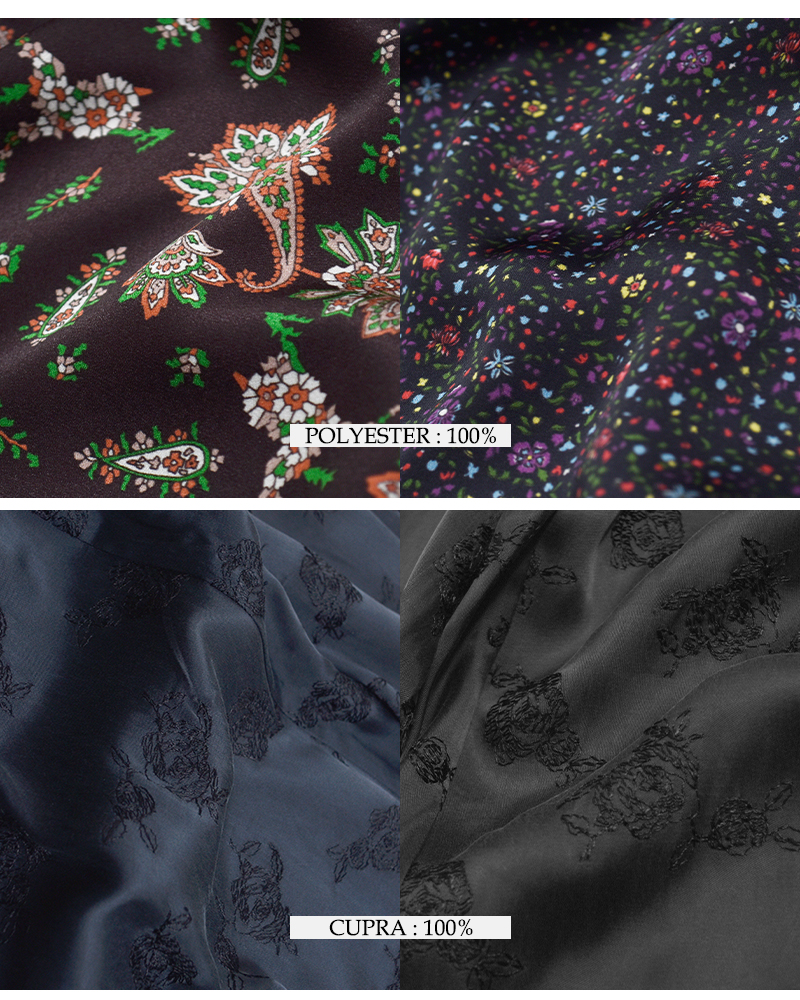 TICCA(ティッカ)リトルフラワー/ペイズリープリント/キュプラローズ刺繍パンツtbfs-082-092-103