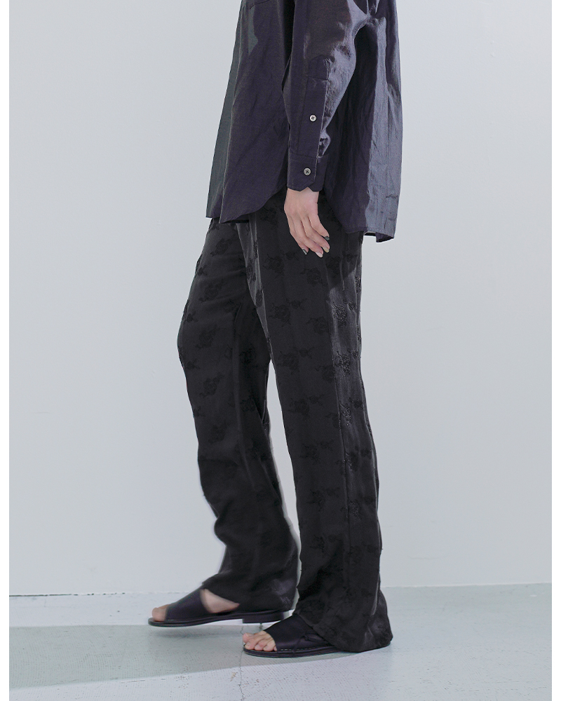 TICCA(ティッカ)リトルフラワー/ペイズリープリント/キュプラローズ刺繍パンツtbfs-082-092-103