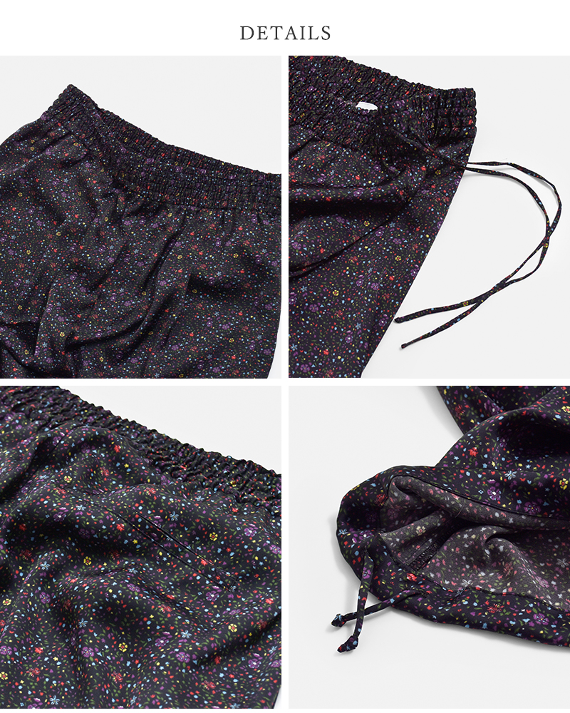 TICCA(ティッカ)リトルフラワー/ペイズリープリント/キュプラローズ刺繍パンツtbfs-082-092-103