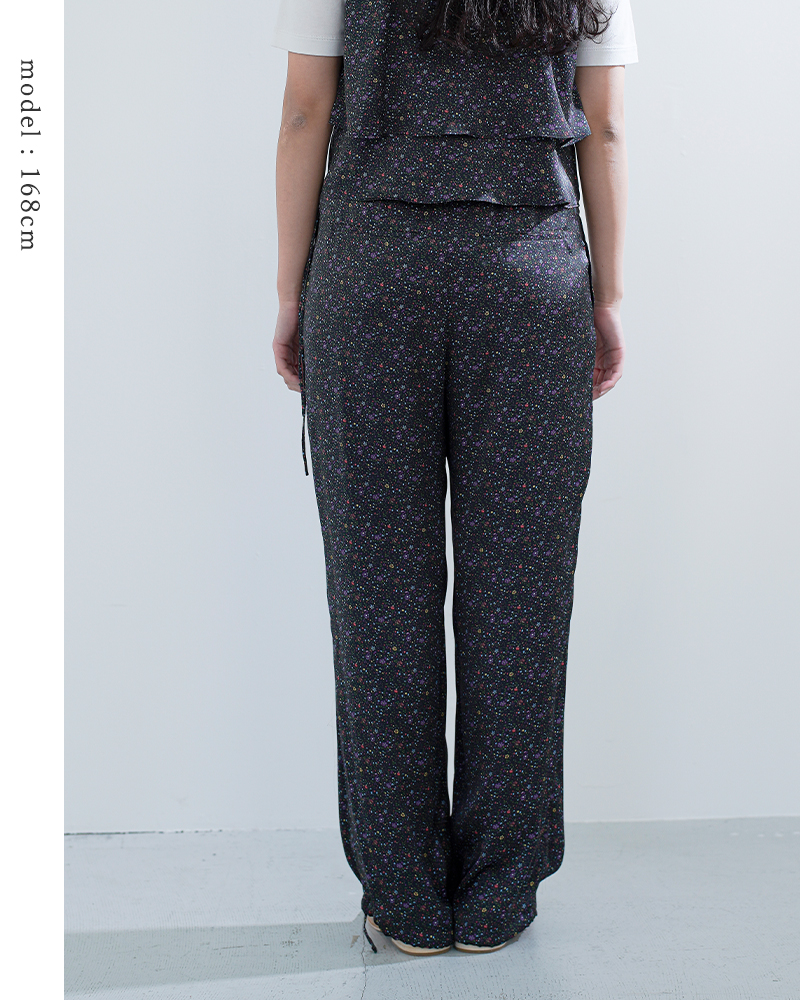 TICCA(ティッカ)リトルフラワー/ペイズリープリント/キュプラローズ刺繍パンツtbfs-082-092-103