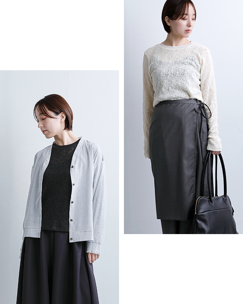 mizuiro indレース クルーネック Tシャツ 1-210080