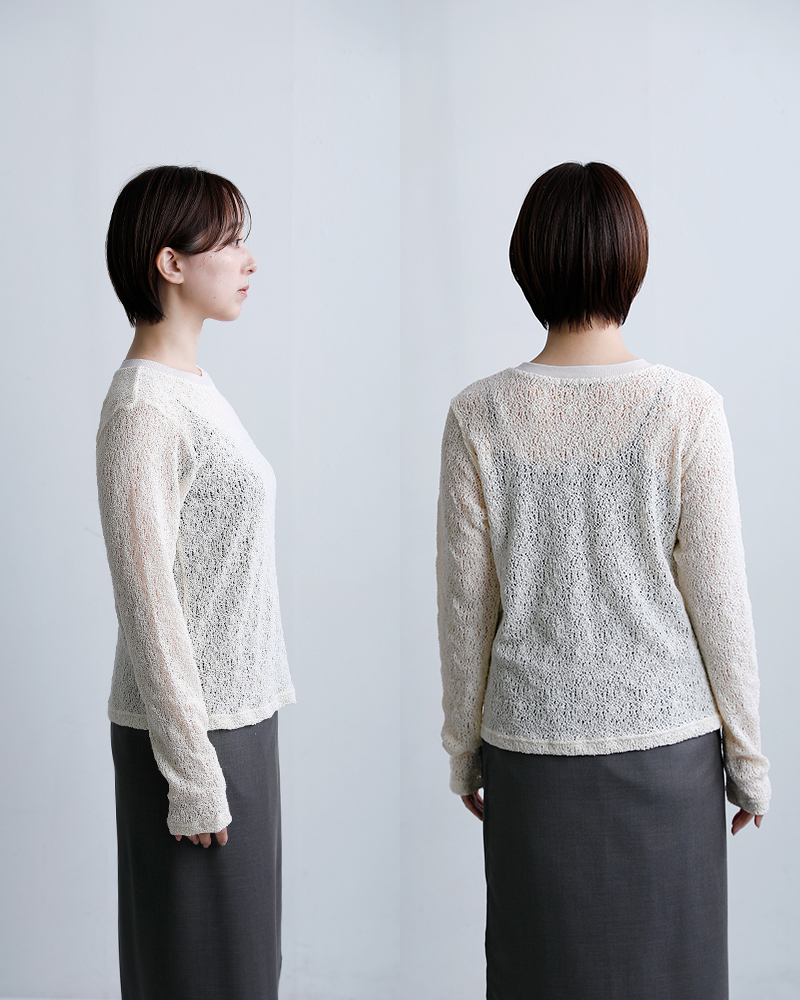 mizuiro indレース クルーネック Tシャツ 1-210080