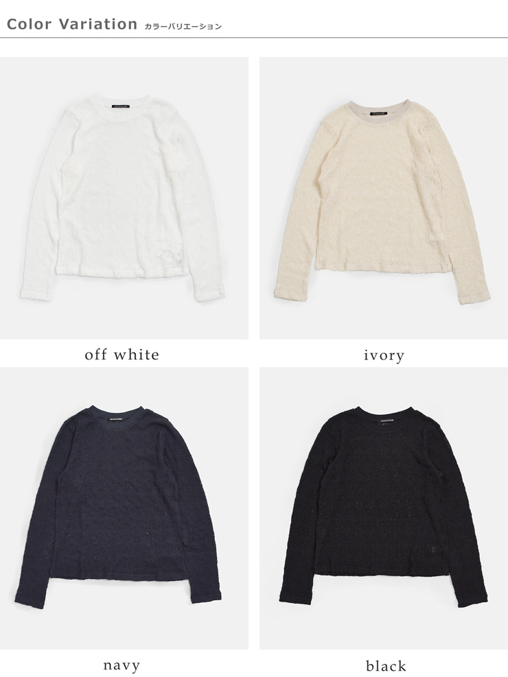 mizuiro indレース クルーネック Tシャツ 1-210080