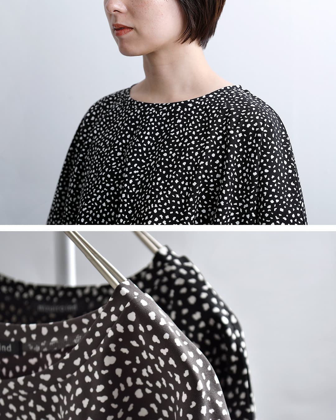 mizuiro indプリント ワイド プルオーバー 1-210081