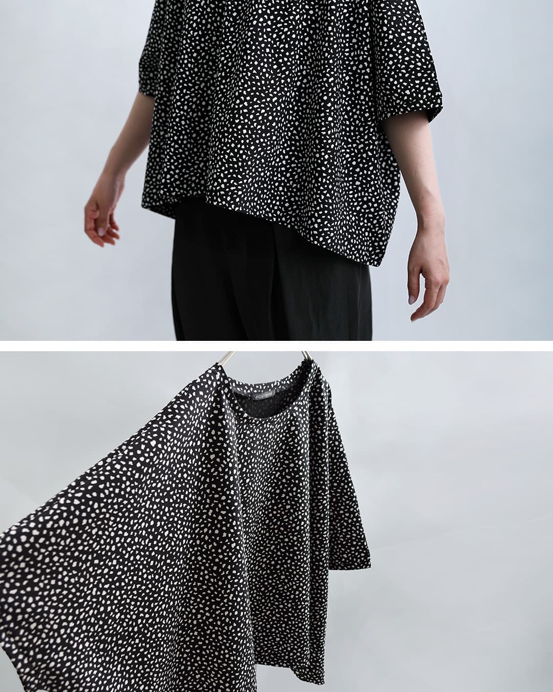 mizuiro indプリント ワイド プルオーバー 1-210081