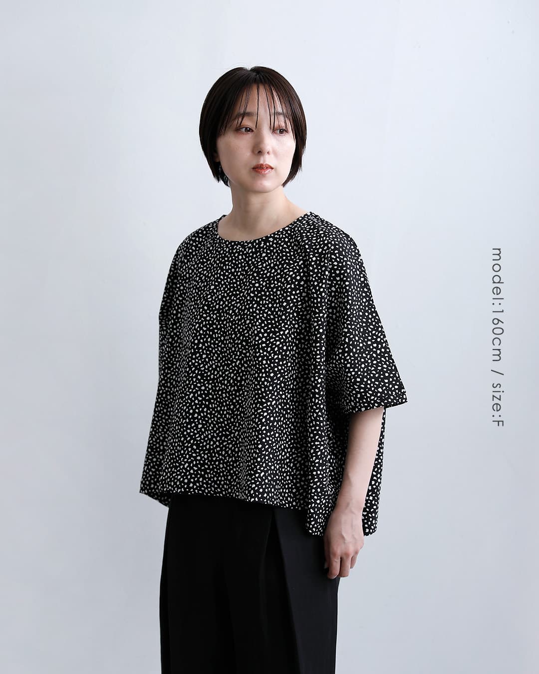 mizuiro indプリント ワイド プルオーバー 1-210081