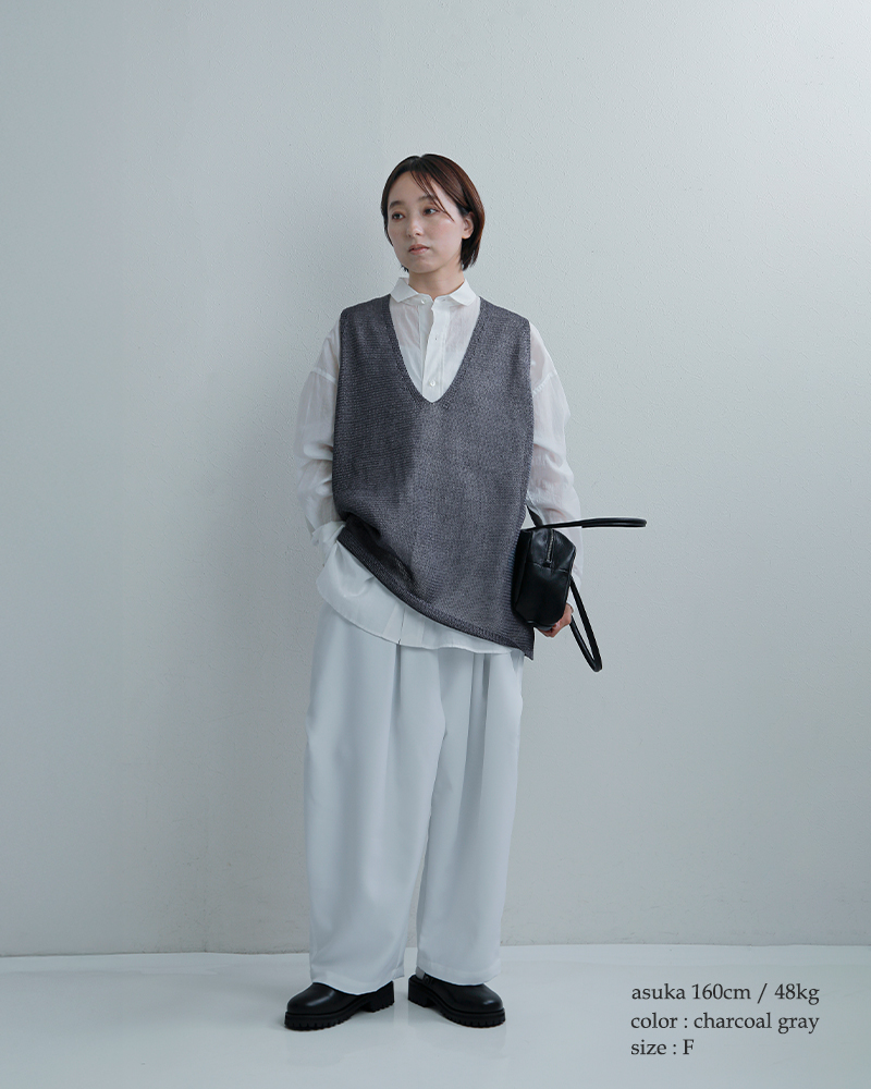 mizuiro ind(ミズイロインド)ワイドVネックベスト1-220062
