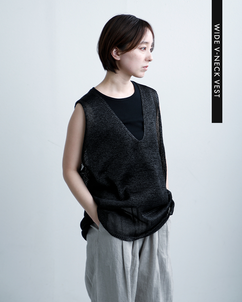 mizuiro ind(ミズイロインド)ワイドVネックベスト1-220062