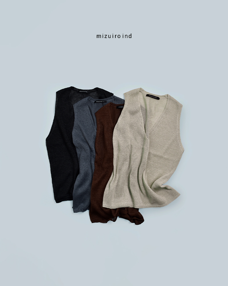mizuiro ind(ミズイロインド)ワイドVネックベスト1-220062