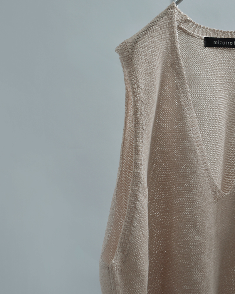mizuiro ind(ミズイロインド)ワイドVネックベスト1-220062