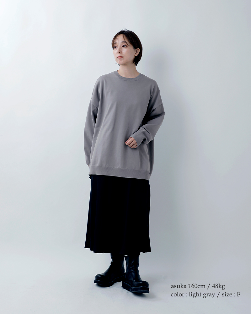 mizuiro ind(ミズイロインド)クルーネックワイドプルオーバー1-220077