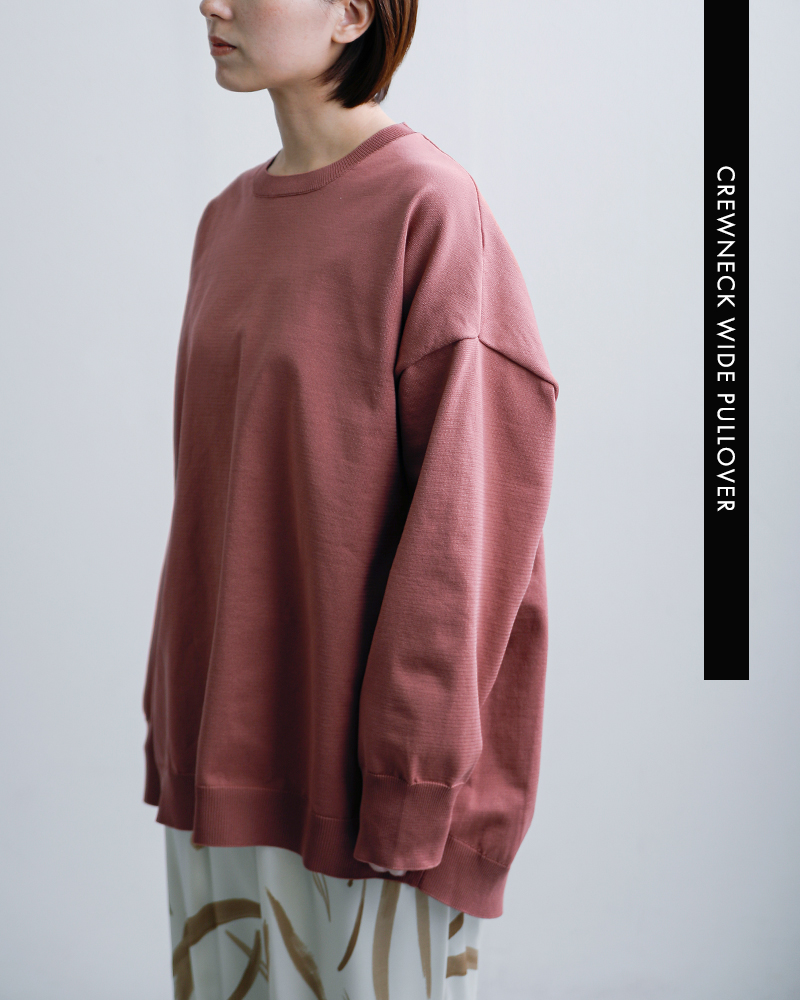 mizuiro ind(ミズイロインド)クルーネックワイドプルオーバー1-220077
