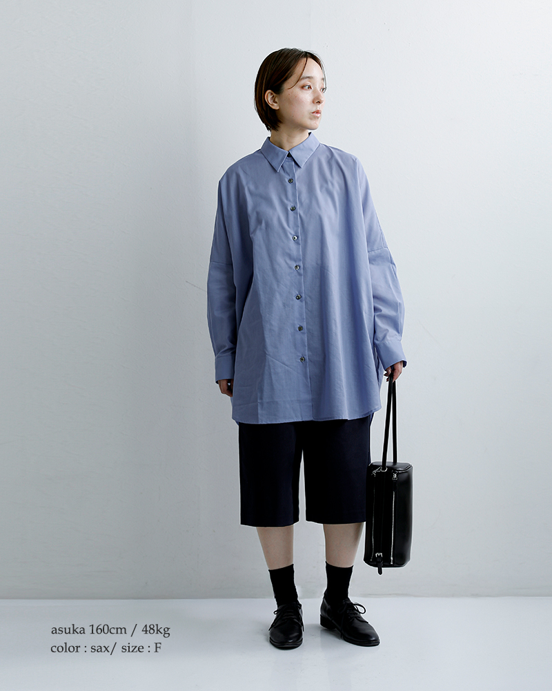 mizuiro ind(ミズイロインド)シアーワイドシャツ1-230162