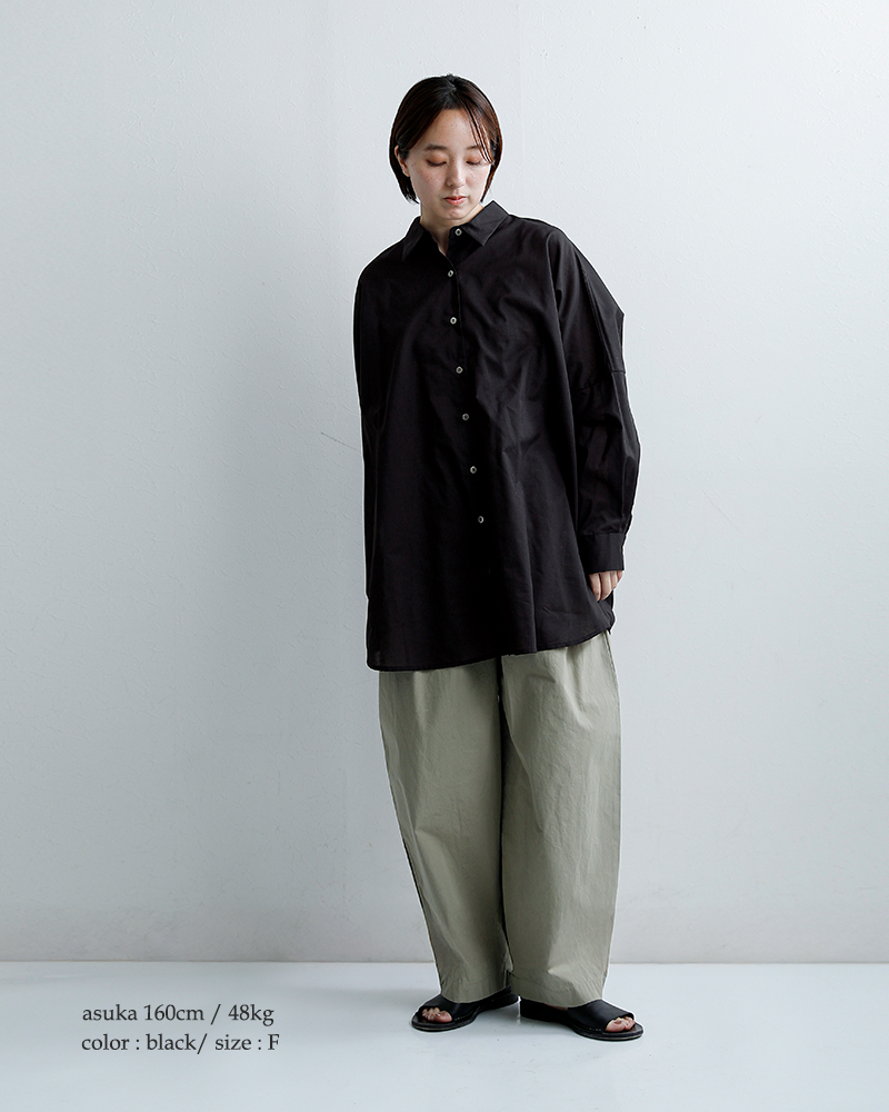 mizuiro ind(ミズイロインド)シアーワイドシャツ1-230162