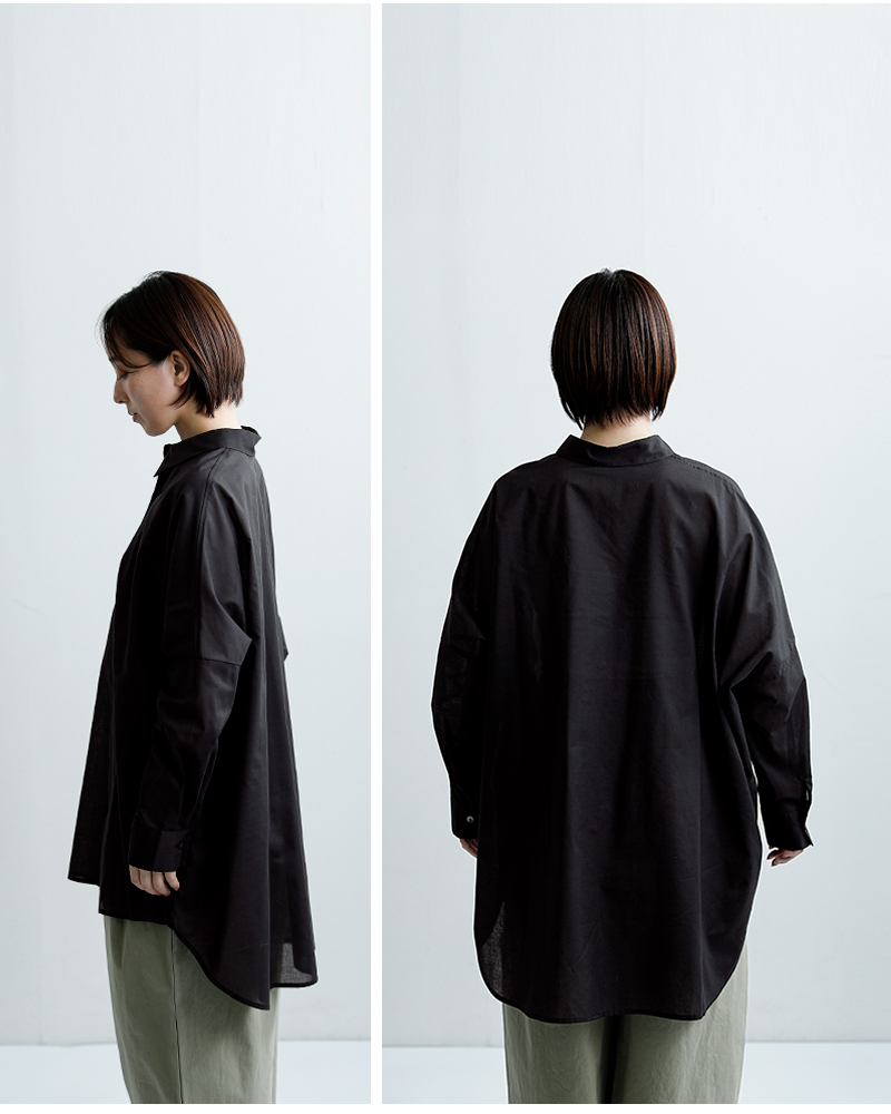 mizuiro ind(ミズイロインド)シアーワイドシャツ1-230162