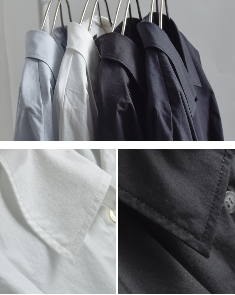 mizuiro ind(ミズイロインド)コットンコクーンショートシャツ1-230164