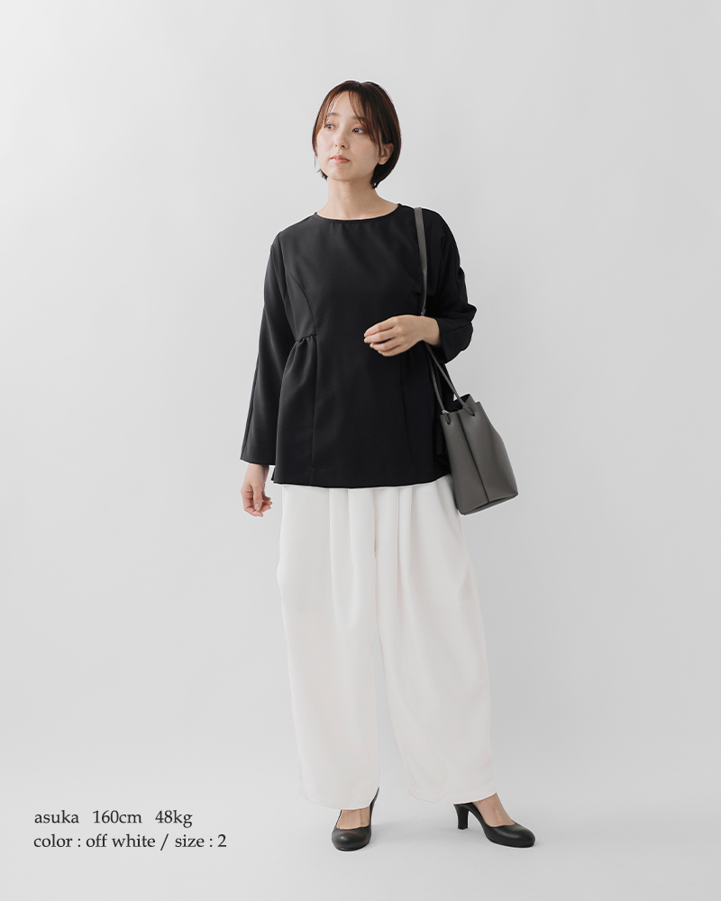 mizuiro ind(ミズイロインド)トロピカルストレッチワイドカーゴパンツ1-260016a