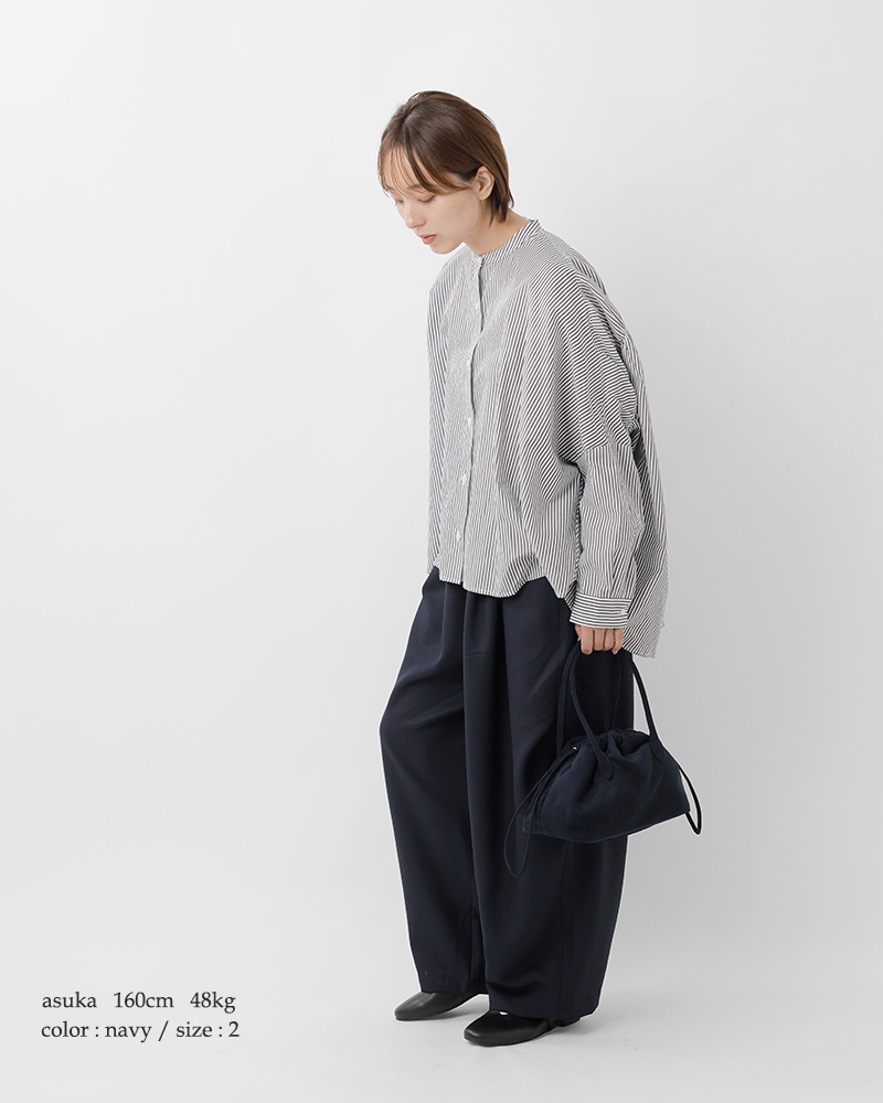 mizuiro ind(ミズイロインド)トロピカルストレッチワイドカーゴパンツ1-260016a