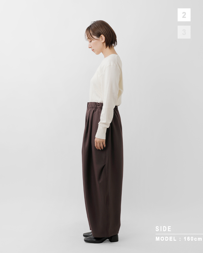 mizuiro ind(ミズイロインド)トロピカルストレッチワイドカーゴパンツ1-260016a