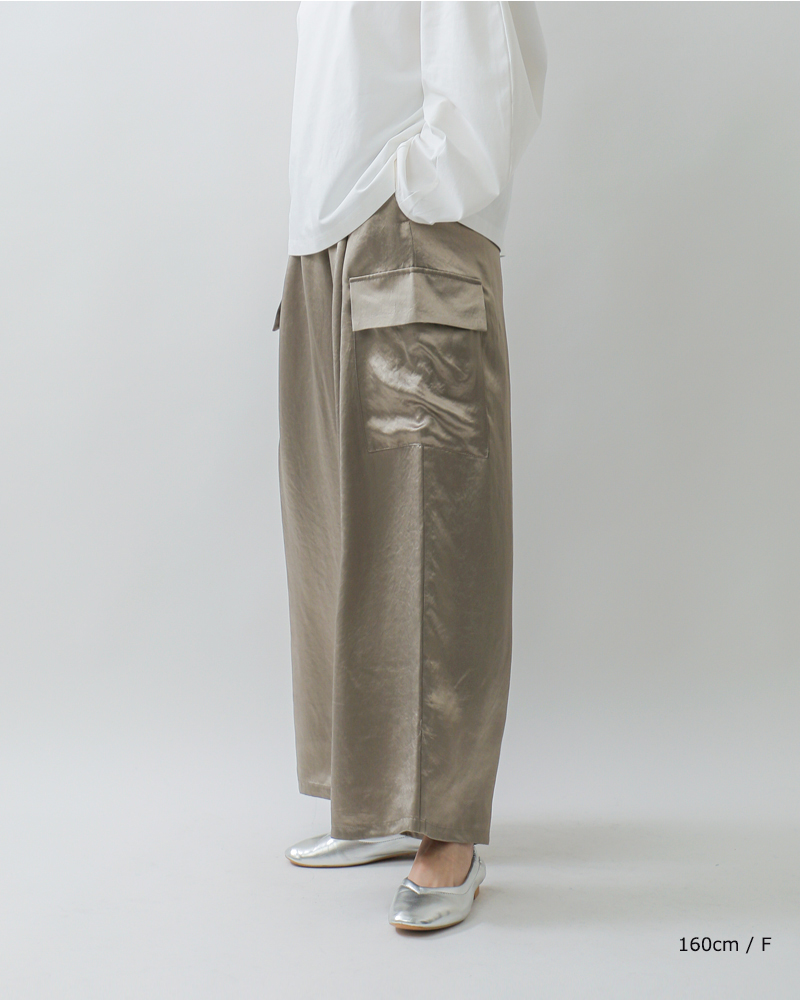 mizuiro ind(ミズイロインド)サテンカーゴパンツ1-260089