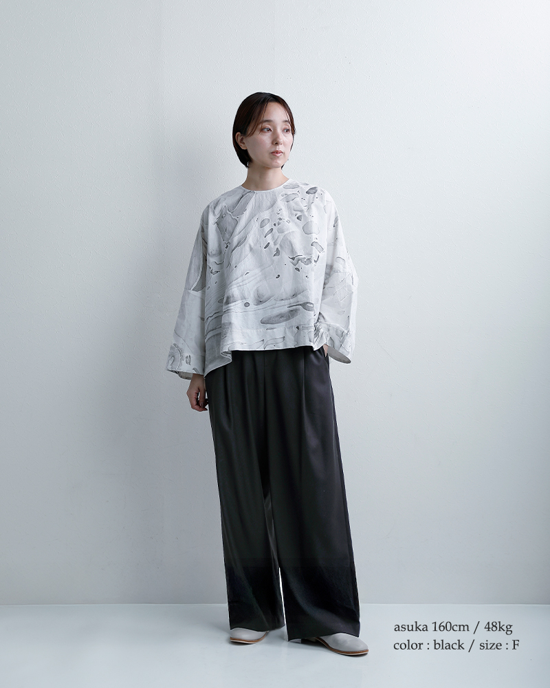 mizuiro ind ミズイロインド ツータック スラックス パンツ 1-260100