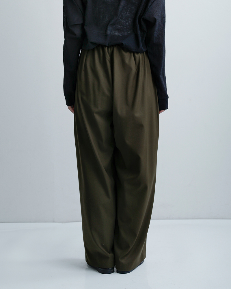 mizuiro ind(ミズイロインド)ツータックスラックスパンツ1-260100