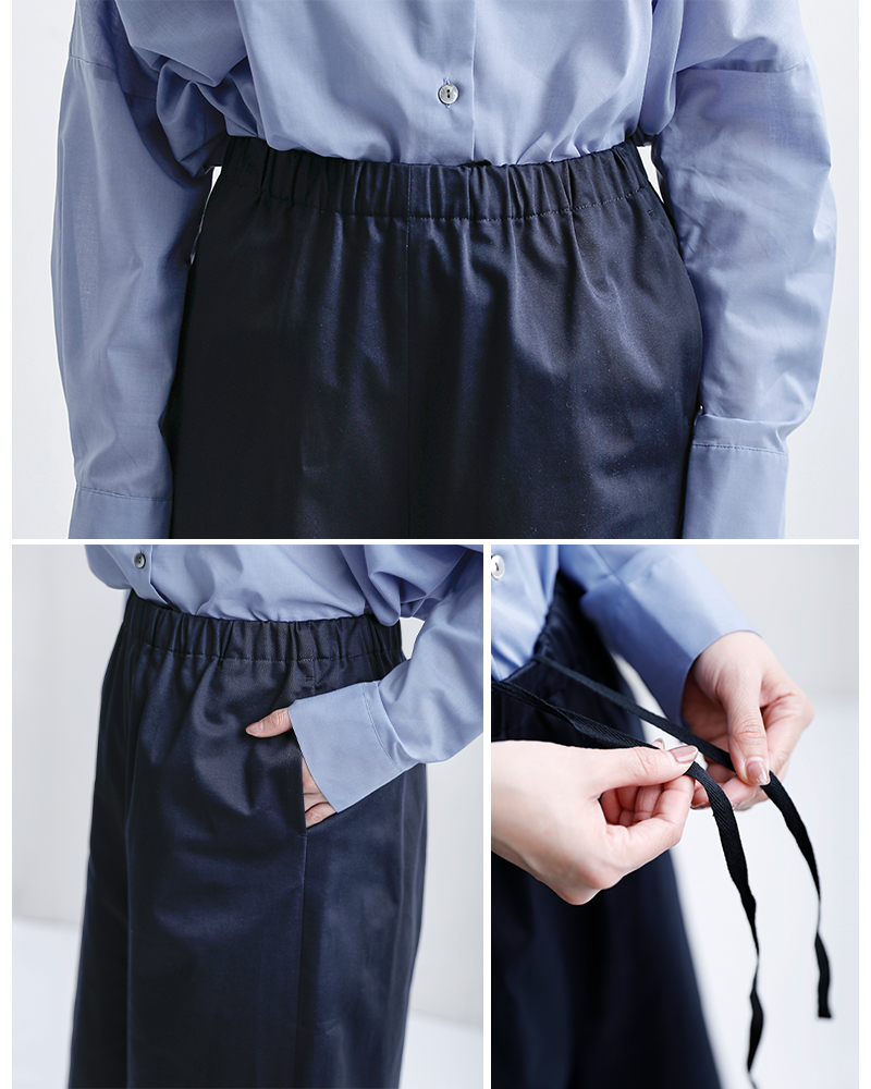 mizuiro ind(ミズイロインド)コットンハーフイージーパンツ1-260101