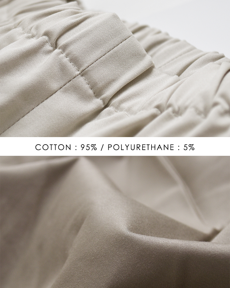 mizuiro ind(ミズイロインド)コットンハーフイージーパンツ1-260101