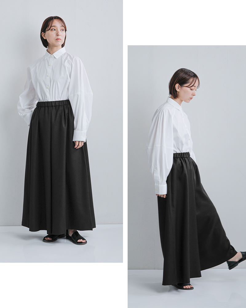 mizuiro ind(ミズイロインド)ワイドフレアイージーパンツ1-260108