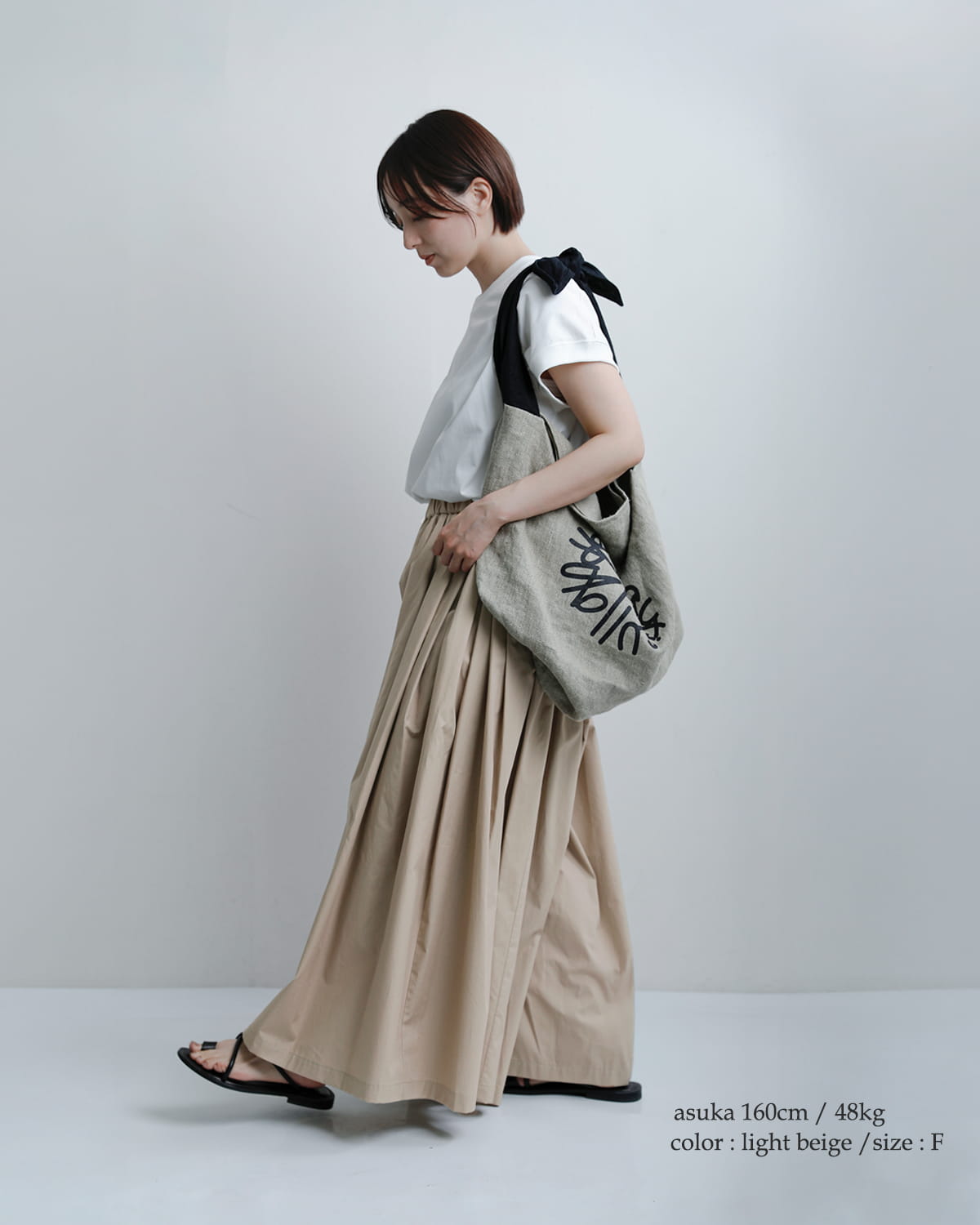 mizuiro indコットン ボリューム フレアパンツ 1-260111