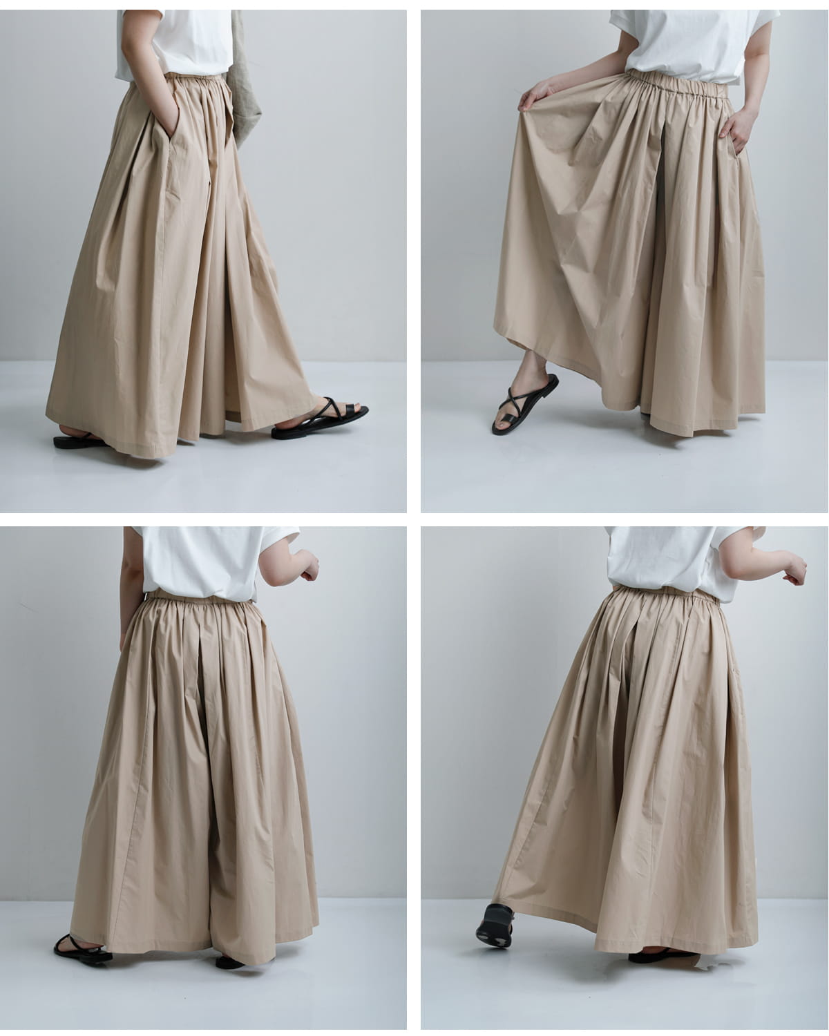 mizuiro indコットン ボリューム フレアパンツ 1-260111